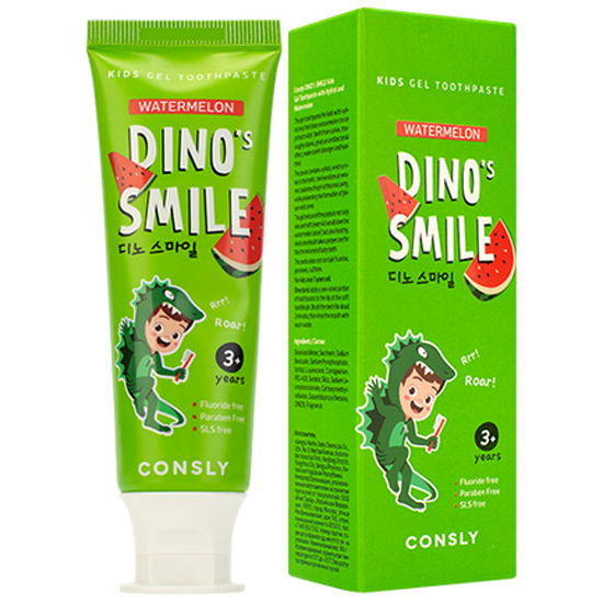 Зубная паста гелевая детская Dino's Smile с ксилитом и вкусом арбуза